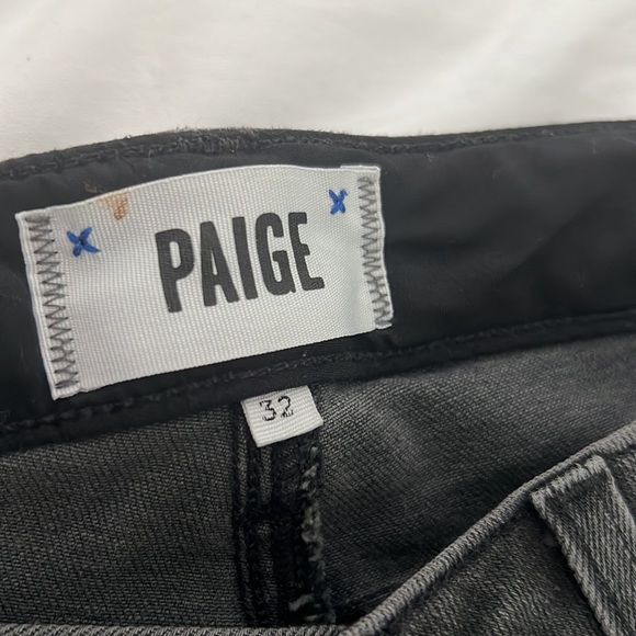 PAIGE
Edgemont Ultra-Skinny High-Rise Jeans, Smoke Gray size 32 - Picture 4 of 6